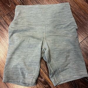 Lululemon Bike Shorts 6 light green